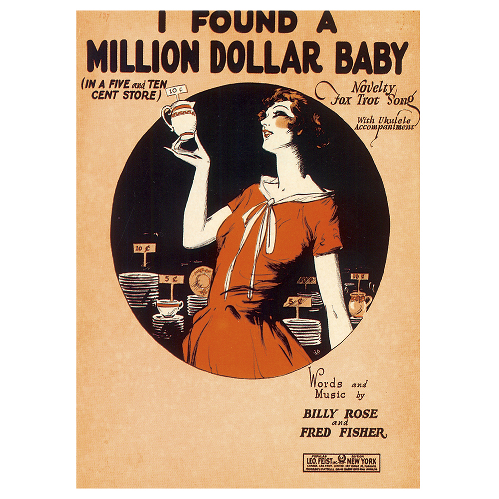 Copertina Musicale Vintage I Found A Million Dollar Baby - Quadro Decorazione P