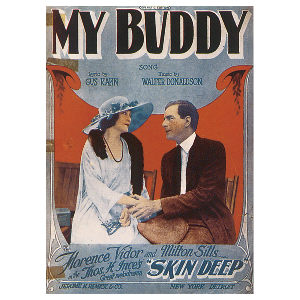 Copertina Musicale Vintage My Buddy - Quadro Decorazione Parete