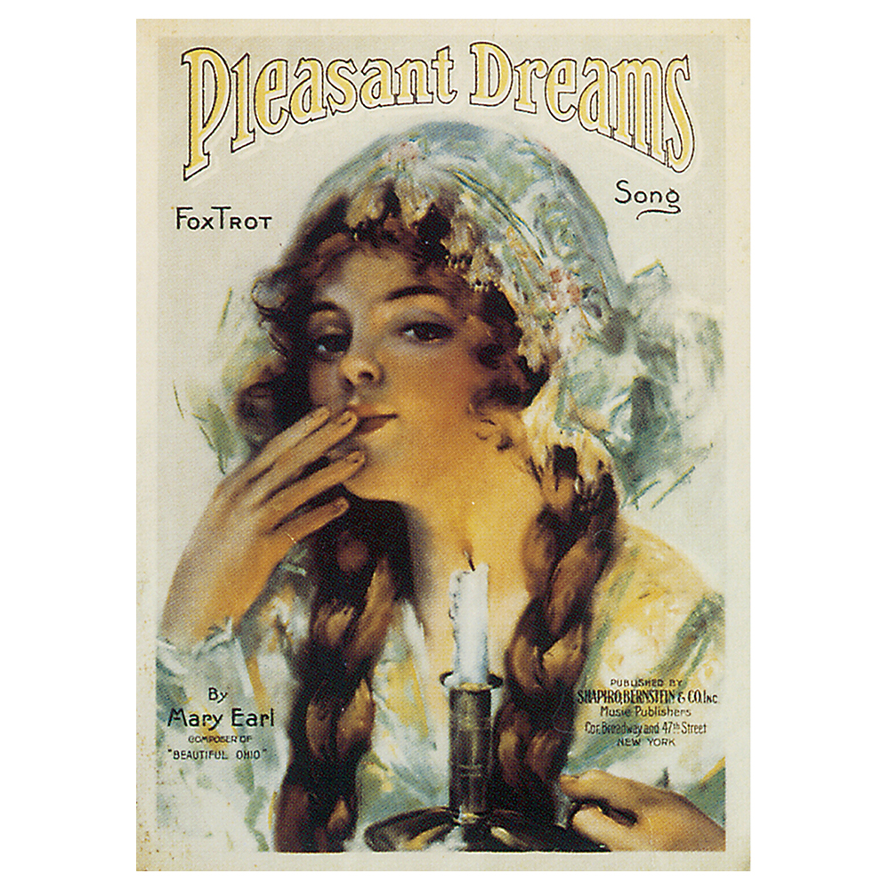 Copertina Musicale Vintage Pleasant Dreams - Quadro Decorazione Parete