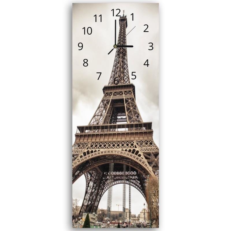 Peintures célèbres, impressions sur toile et décoration murale - ツ  Legendarte-Horloge Murale La Tour Eiffel - Décoration murale