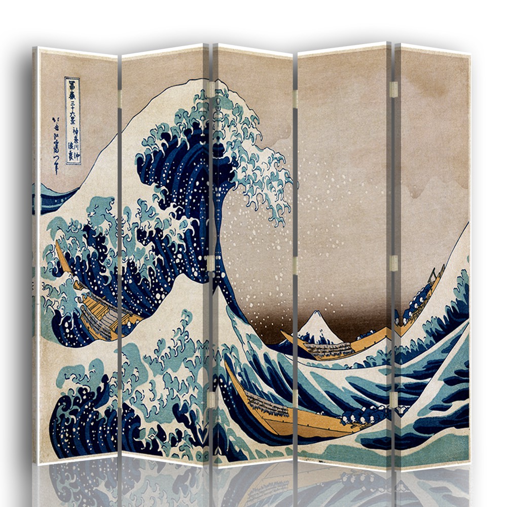 Paravento - Separè per Interni La Grande Onda Di Kanagawa - Katsushika Hokusai