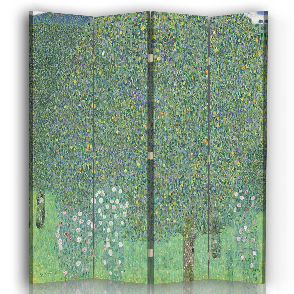 Paravento - Separè per Interni Giardino Fiorito - Gustav Klimt