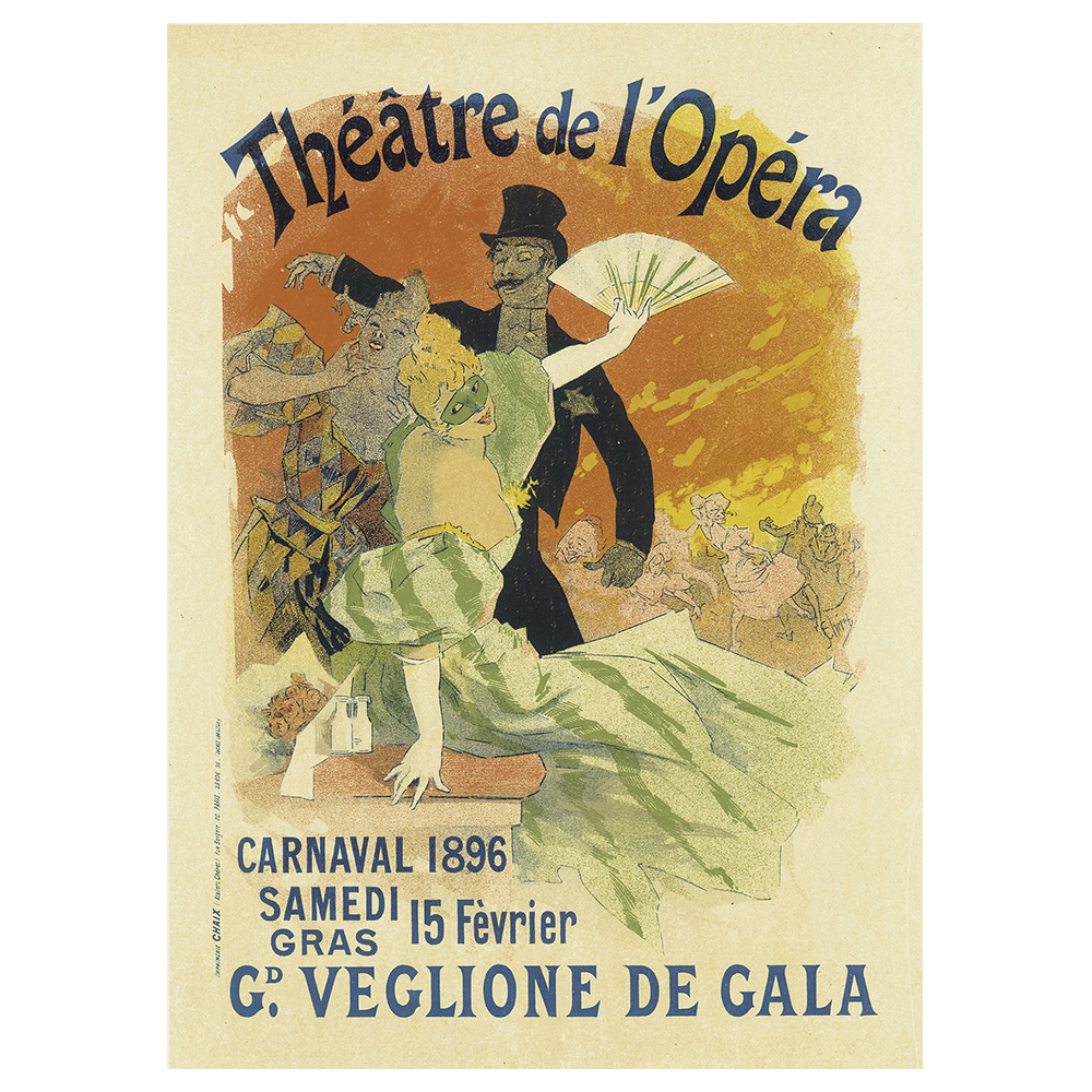 Poster Vintage Artistico Théâtre de lOpéra - Quadro Decorazione Parete