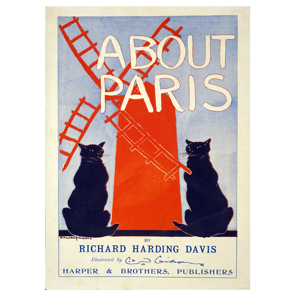 Poster Vintage Pubblicitario About Paris - Quadro Decorazione Parete