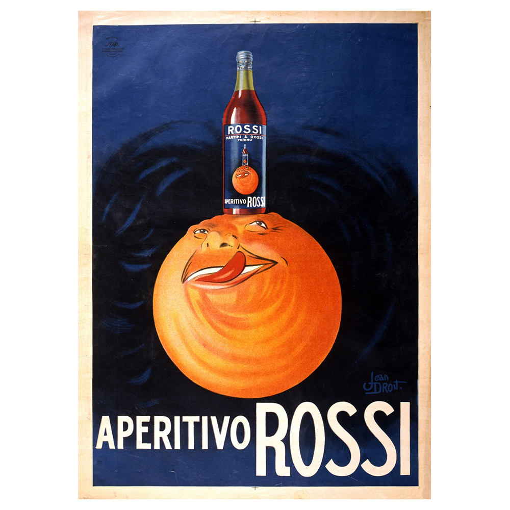 Poster Vintage Pubblicitario Aperitivo Rossi - Quadro Decorazione Parete