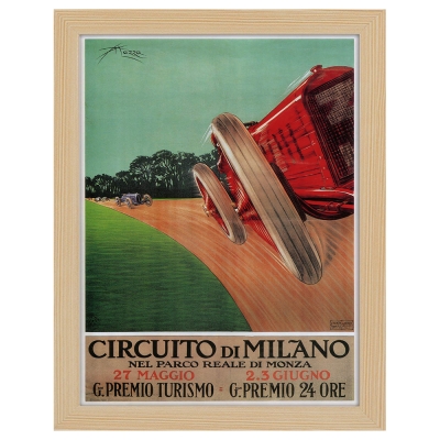 Quadri famosi, stampe su tela, posters vintage e arredo da parete - ツ  Legendarte - Poster Vintage Turistico Milano - Quadro, Decorazione Parete