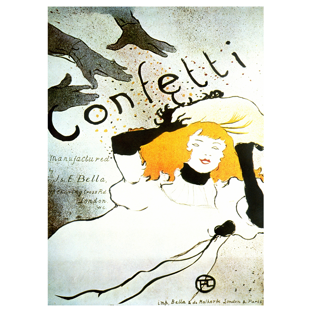 Poster Vintage Pubblicitario Confetti - Quadro Decorazione Parete