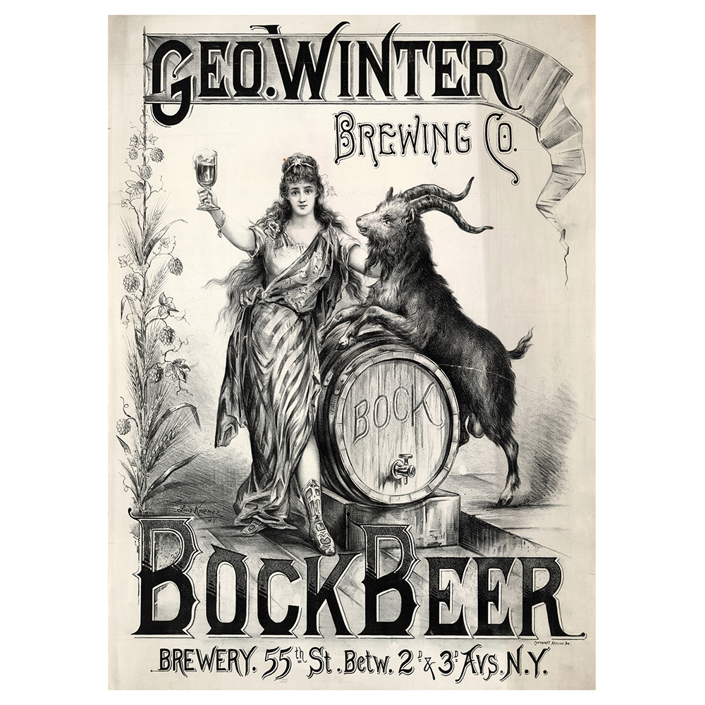 Poster Vintage Pubblicitario Geo. Winter Brewing Co - Quadro Decorazione Parete
