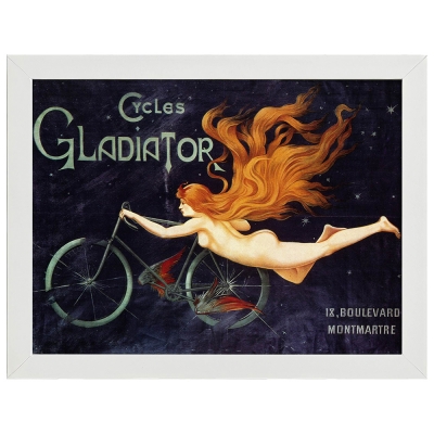 Poster Vintage Pubblicitario Gladiator Cycles - Quadro, Decorazione Parete  - Quadri famosi, stampe su tela, posters vintage e arredo da parete - ツ  Legendarte