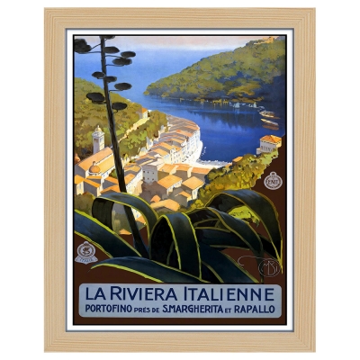 Quadri famosi, stampe su tela, posters vintage e arredo da parete - ツ  Legendarte - Poster Vintage Turistico La Riviera Italienne - Quadro, Decorazione  Parete