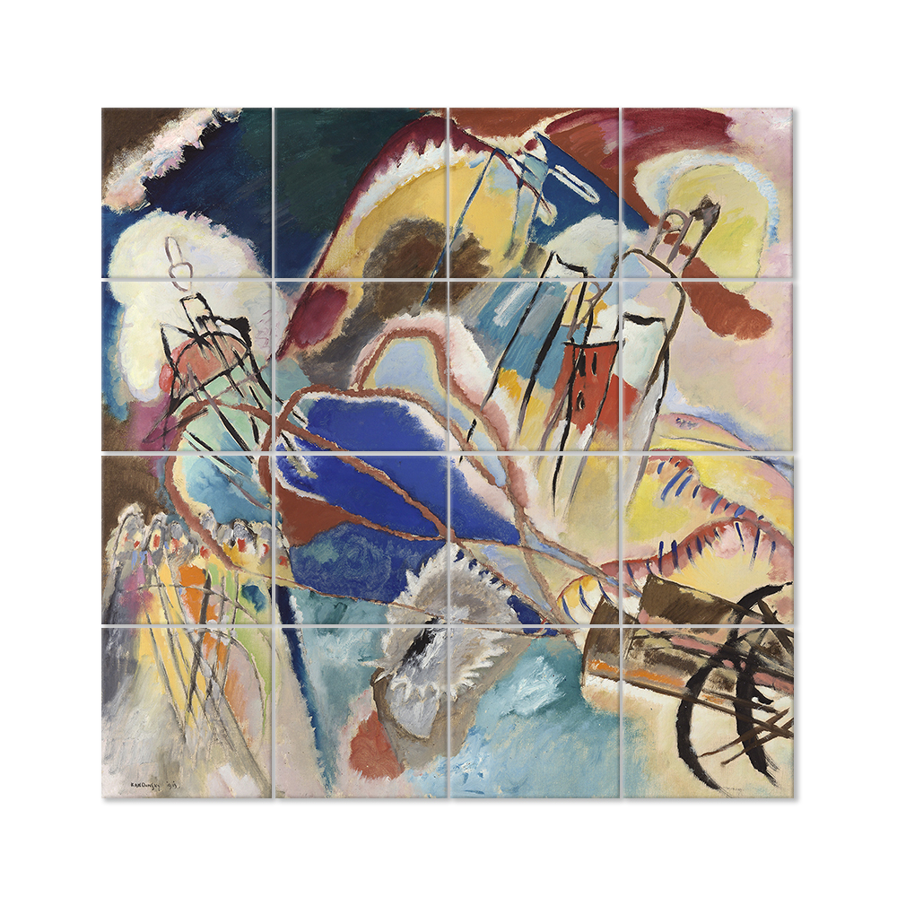 Quadro Multipannello Improvvisazione No. 30 - Wassily Kandinsky