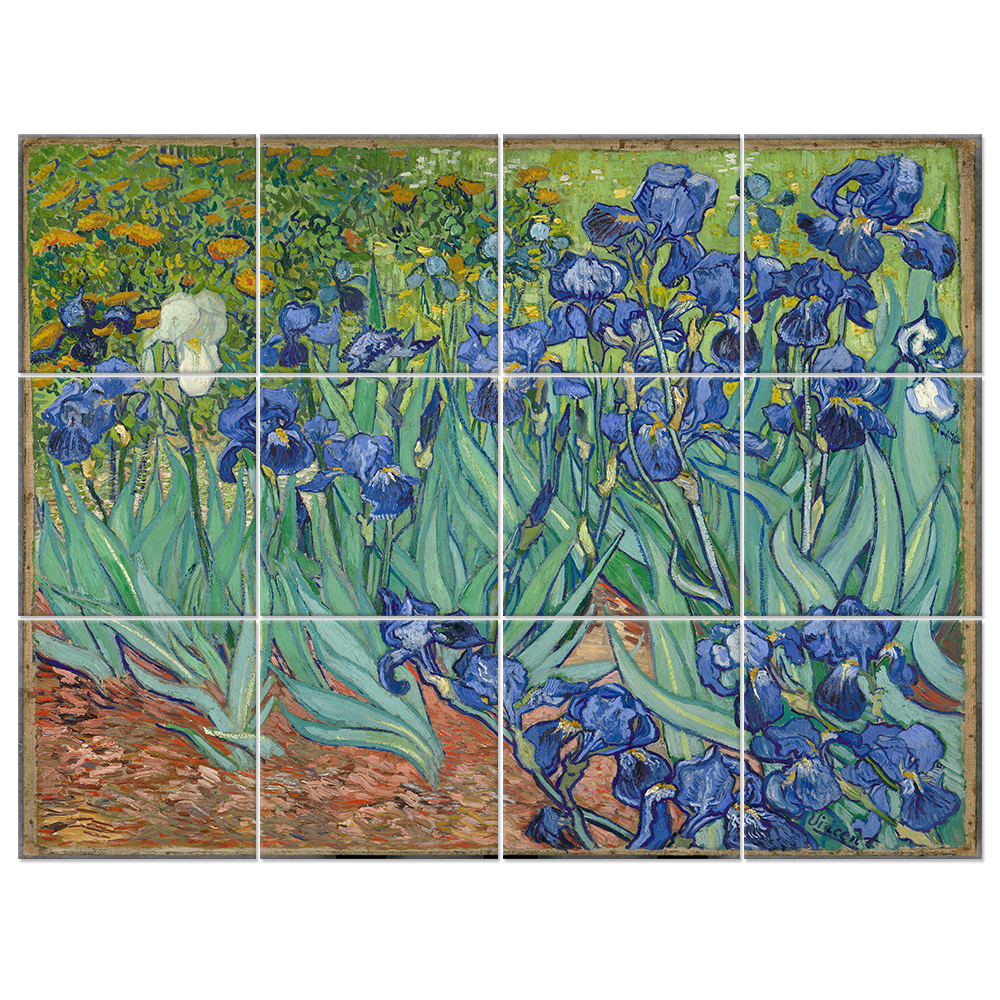 Quadro Multipannello Iris - Vincent Van Gogh