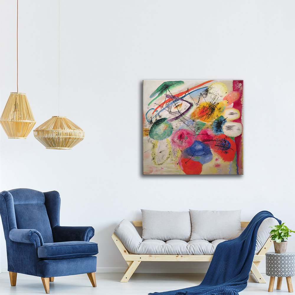 Quadri famosi, stampe su tela, posters vintage e arredo da parete - ツ  Legendarte - Stampa Su Tela - Tratti neri - Wassily Kandinsky - Quadro su  Tela, Decorazione Parete