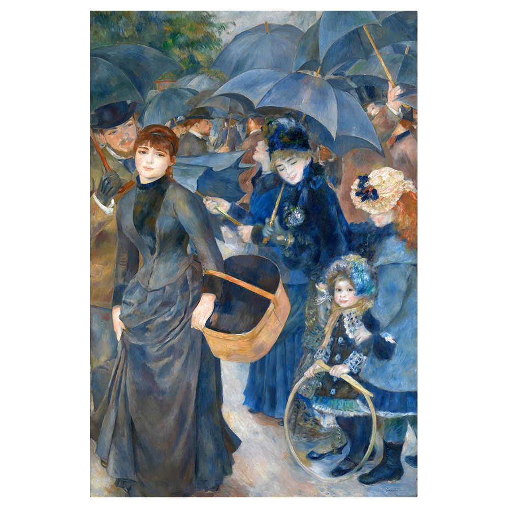 Stampa su tela - Gli Ombrelli - Pierre Auguste Renoir - Quadro su Tela Decorazi