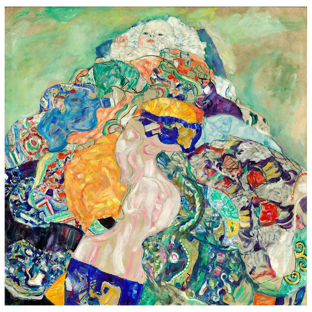 Stampa su tela - Il Neonato La Culla - Gustav Klimt - Quadro su Tela Decorazi