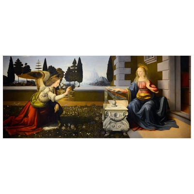 Cuadro Lienzo, Impresión Digital - Anunciación - Leonardo Da Vinci - Decoración Pared