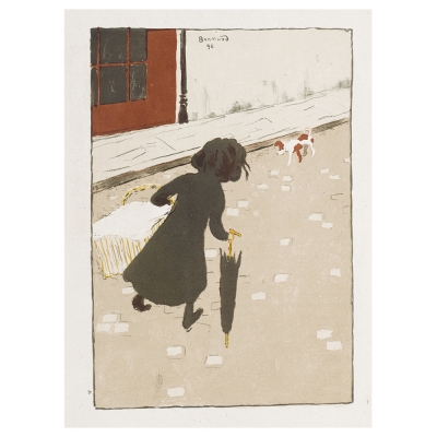 Obraz na płótnie - The Little Laundry Girl - Pierre Bonnard - Dekoracje ścienne