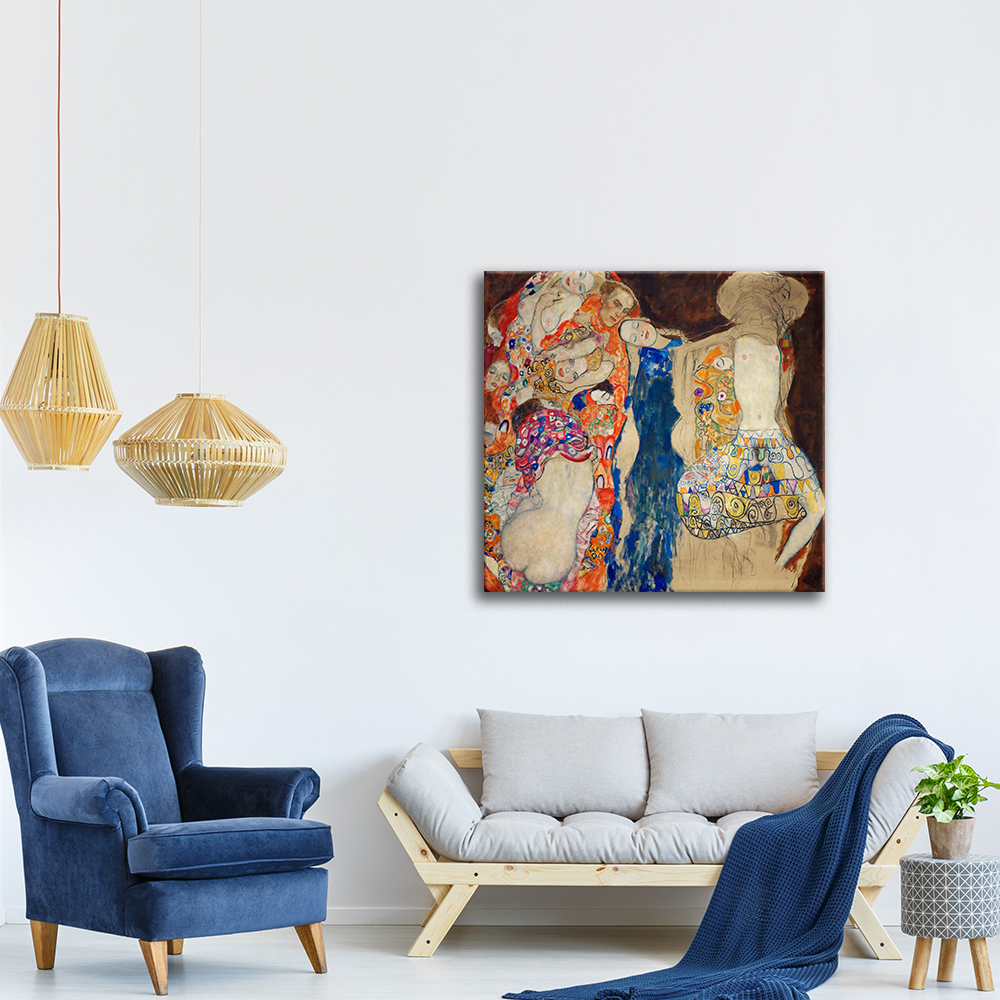 Quadri famosi, stampe su tela, posters vintage e arredo da parete - ツ  Legendarte - Stampa su tela - La Sposa - Gustav Klimt - Quadro su Tela,  Decorazione Parete