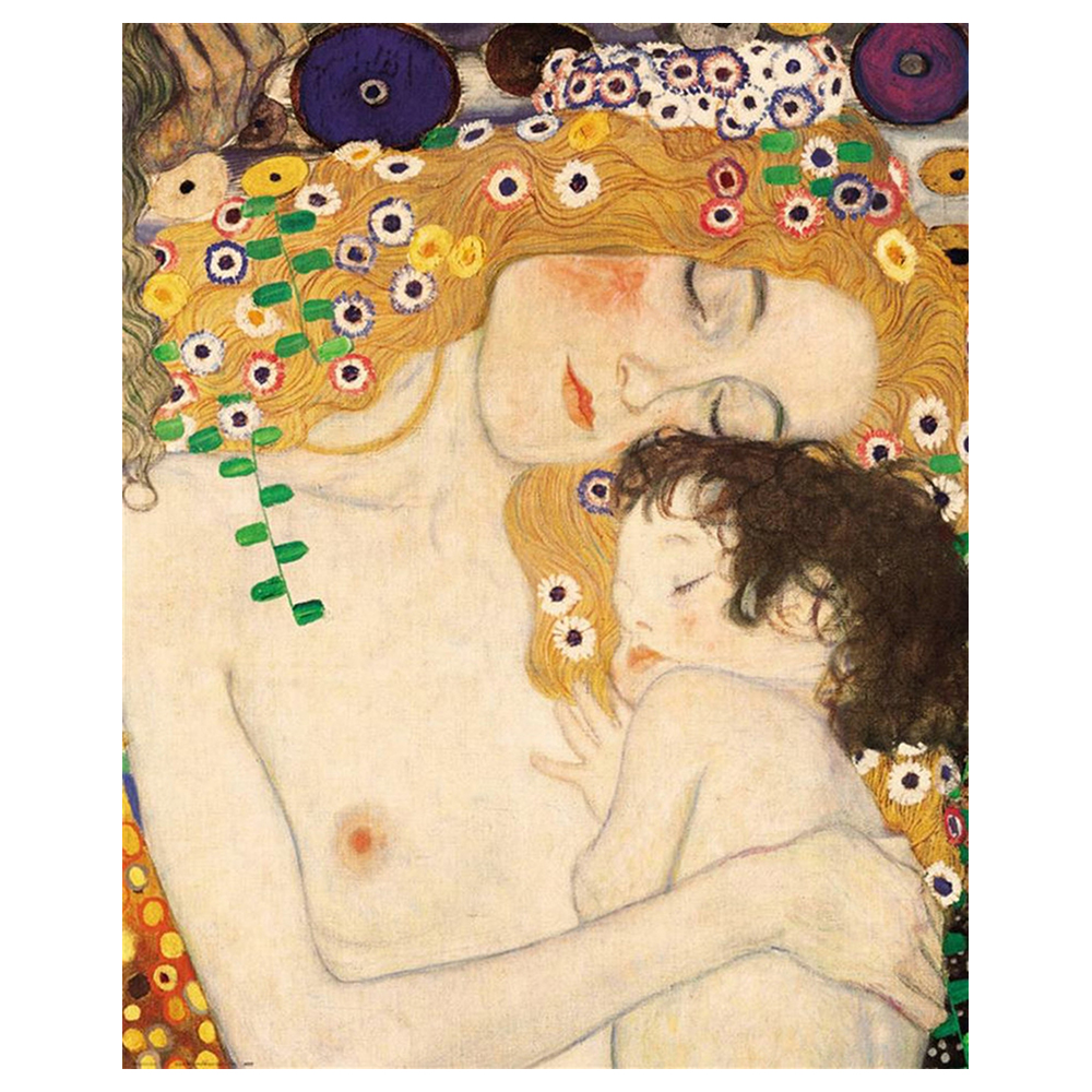 Stampa su tela - Le Tre Età Dettaglio - Gustav Klimt - Quadro su Tela Decora