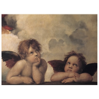Obraz na płótnie - Angels (Sistine Madonna) - Raphael - Dekoracje ścienne