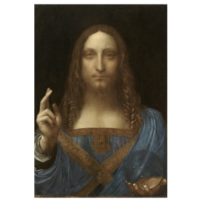 Quadro em Tela, Impressão Digital - Salvator Mundi - Leonardo Da Vinci - Decoração de Parede