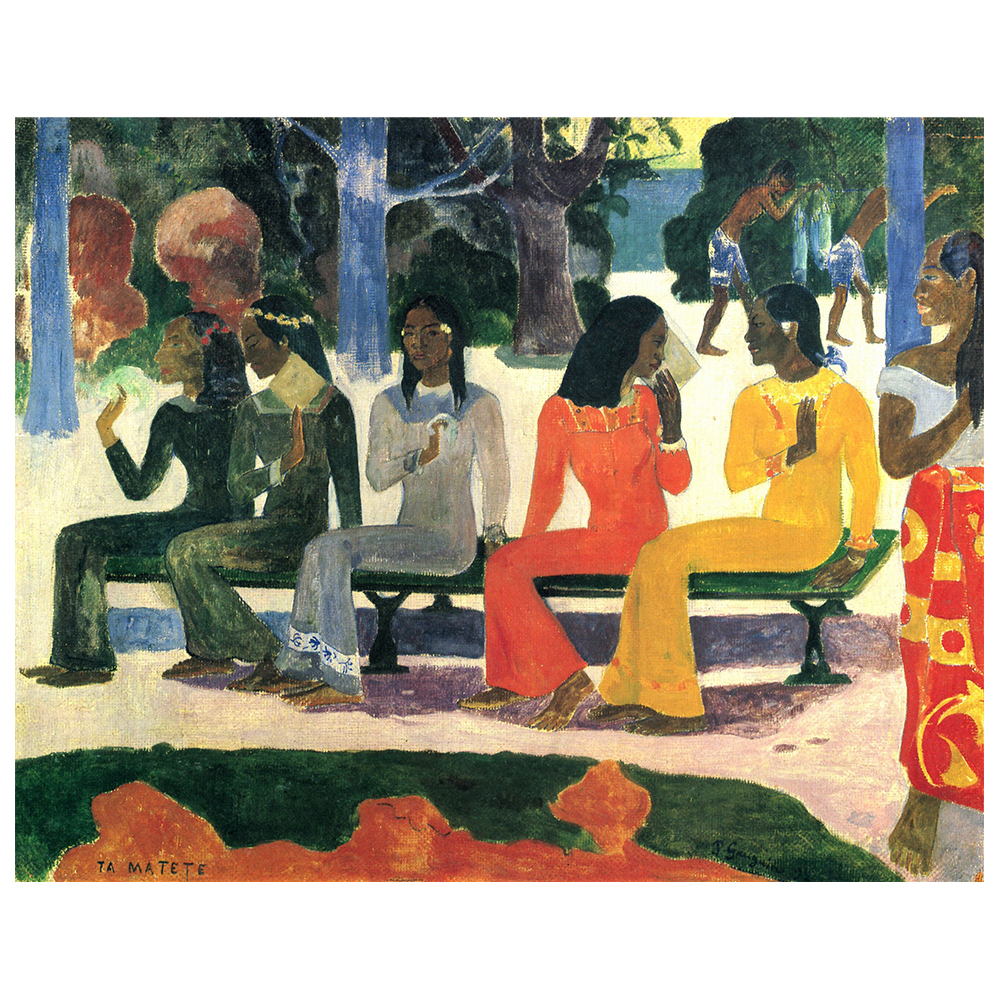 Stampa su tela - Ta Matete - Paul Gauguin - Quadro su Tela Decorazione Parete